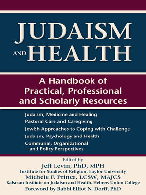cover image of Judaism and Health